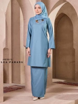 Kurung Pahang - Ash Blue