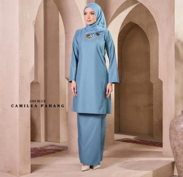 Kurung Pahang - Ash Blue