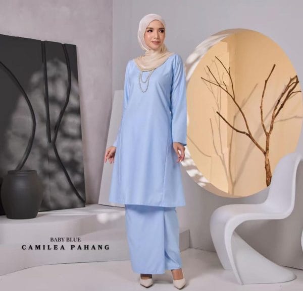 Kurung Pahang - Baby blue