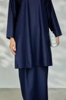 Kurung Pahang - Navy Blue