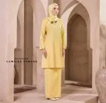 Kurung Pahang - Soft yellow
