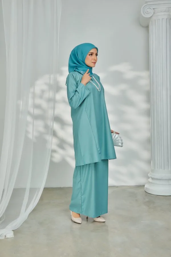 Kurung Pahang - Ash Blue