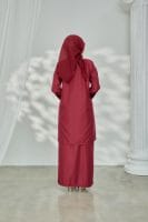 Kurung Pahang - Burgundy